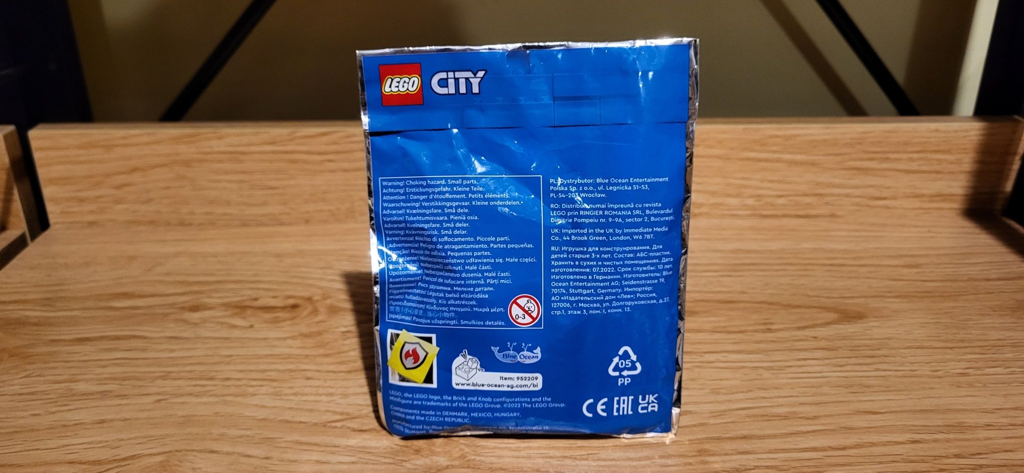 Lego City 952209 odrzutowiec plus strażak saszetka z klockami