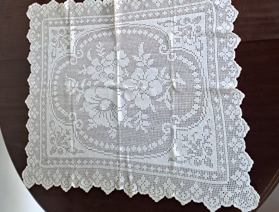 Renda de croché, feito à mão