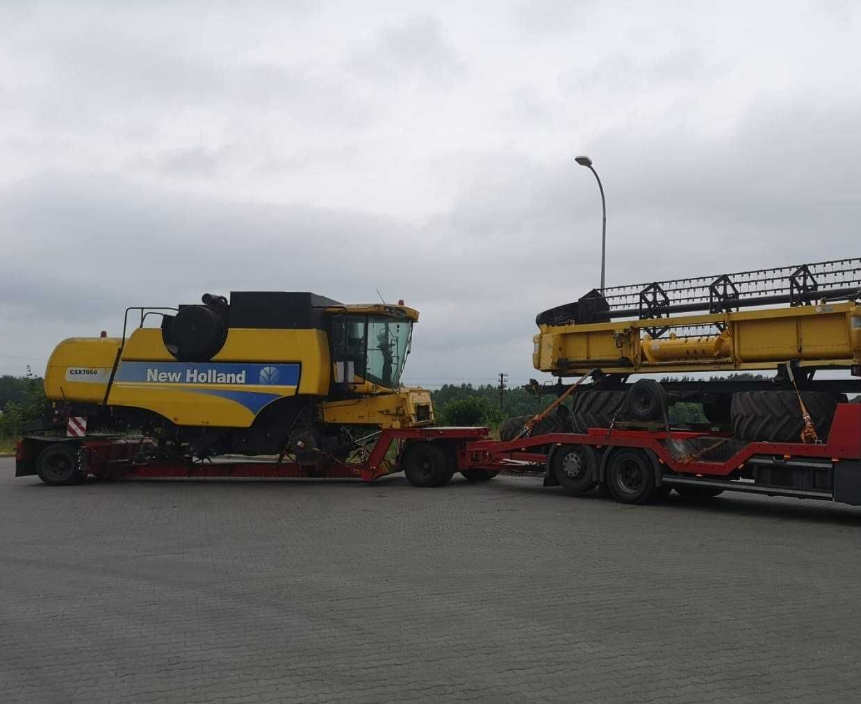 Transport niskopodwoziowy  KOMBAJNY KOPARKI Maszyny Budowlane