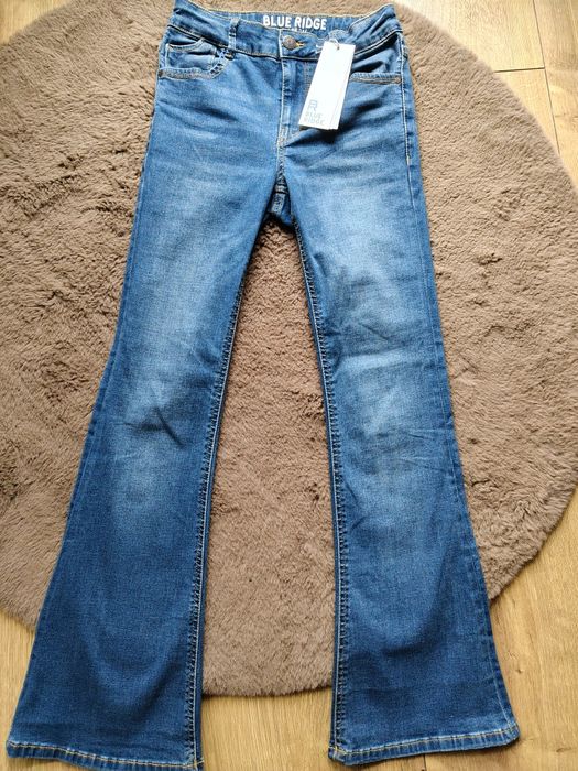 Spodnie jeansowe Flare r.146 Blue Ridge