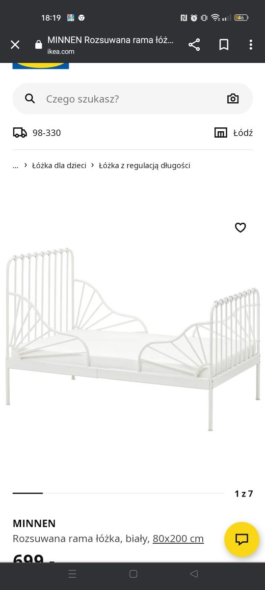 Łóżko Ikea dla dzieci