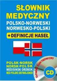 Słownik medyczny polsko - norweski norwesko - pol + CD - praca zbioro