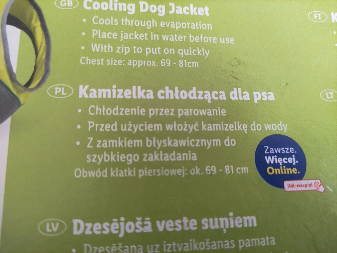 Kamizelka chłodząca dla psa