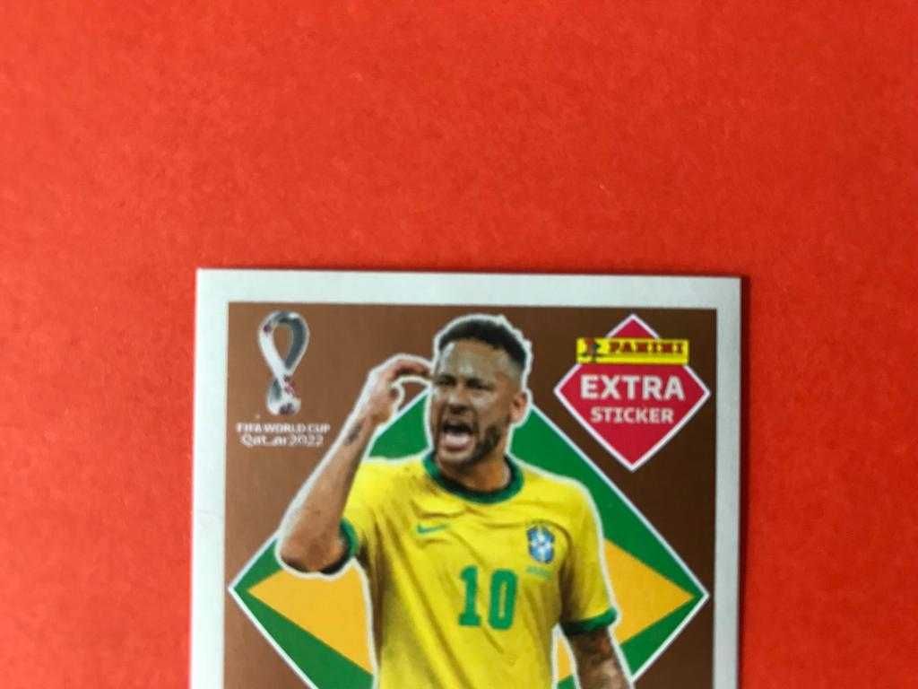 Extra Sticker Neymar JR Bronze Mundial Qatar 2022