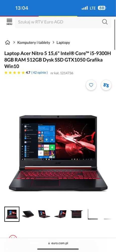 Laptop acer nitro 5