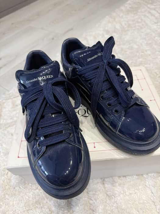 Чоботи Alexander McQUEEN синего кольру