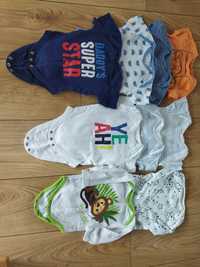 Ubranka niemowlęce paka rozmiar 68 pajace, spodnie,bluzy,body 27szt.