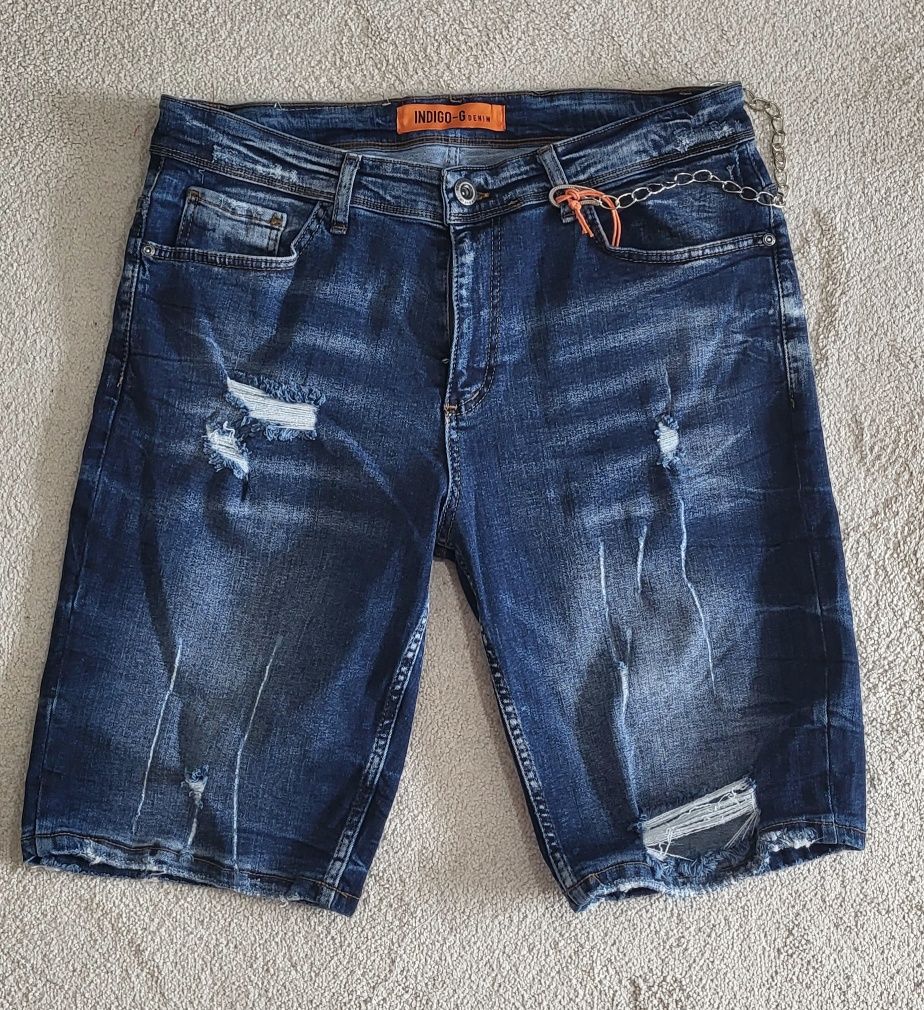 Spodenki męskie jeans rozm. 38