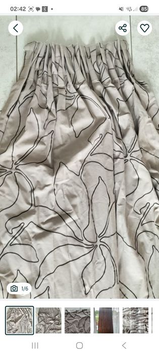 Ozdobne zasłony z grubego materiału