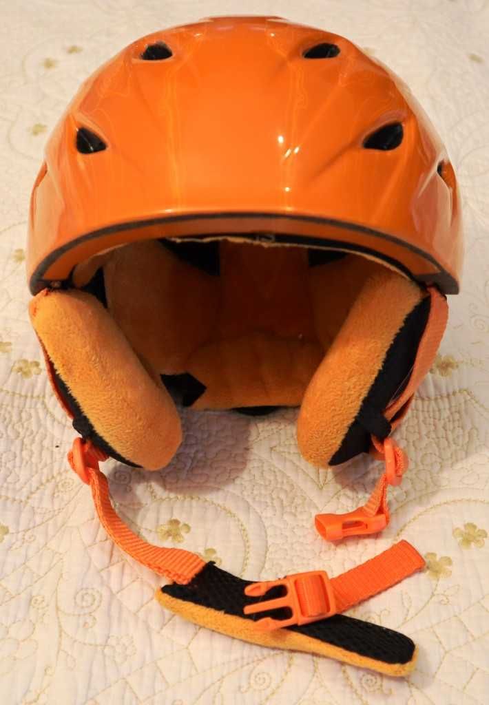 Kask narciarski dziecięcy Samoloty pomarańczowy