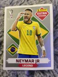 Cromos copa Neymar JR prata, varios cromos vermelhos