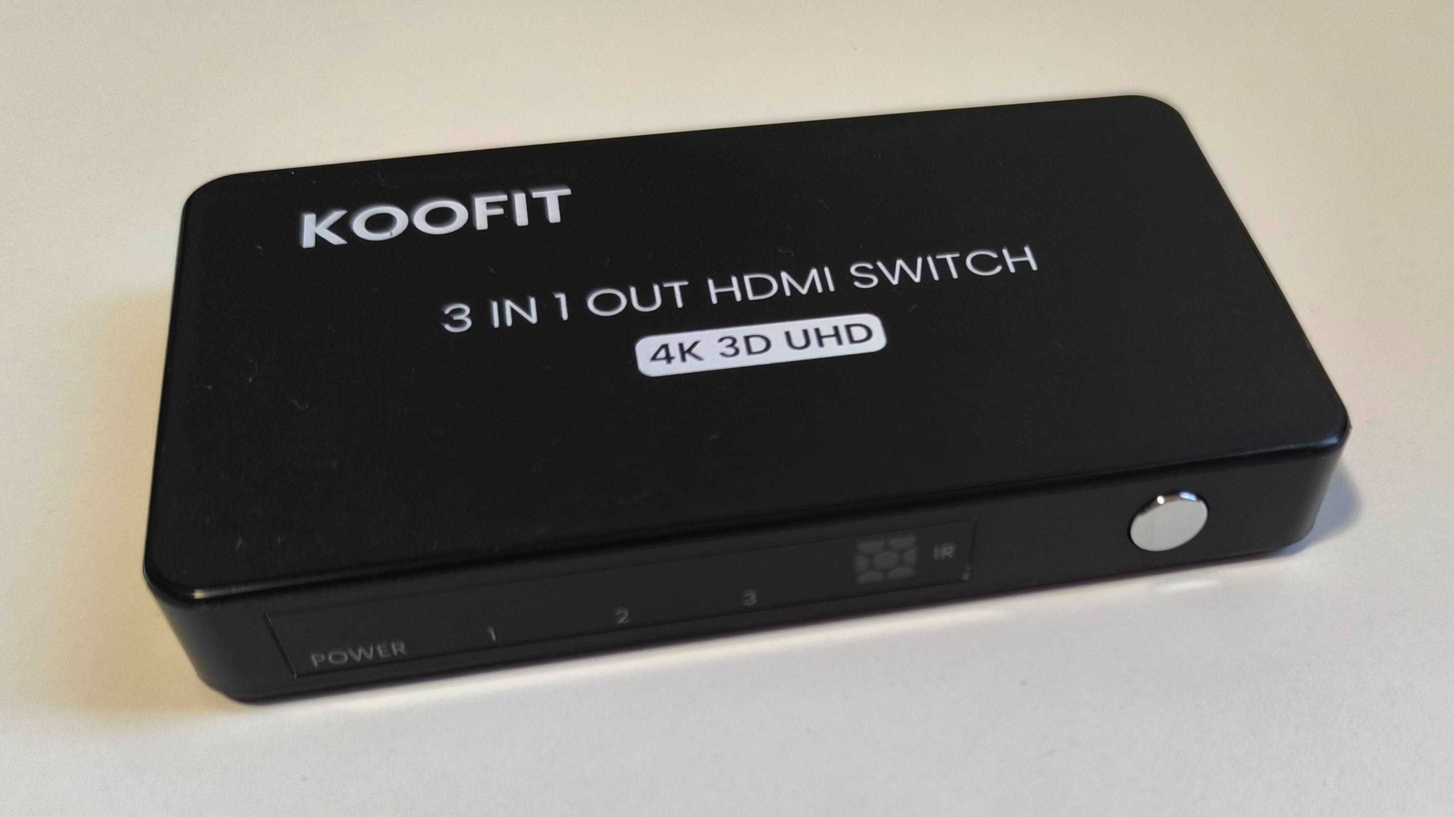 Плата перемикання KOOFIT QHQ-001 - HDMI Switcher 3x1 3D, UHD, 4K/60 Гц