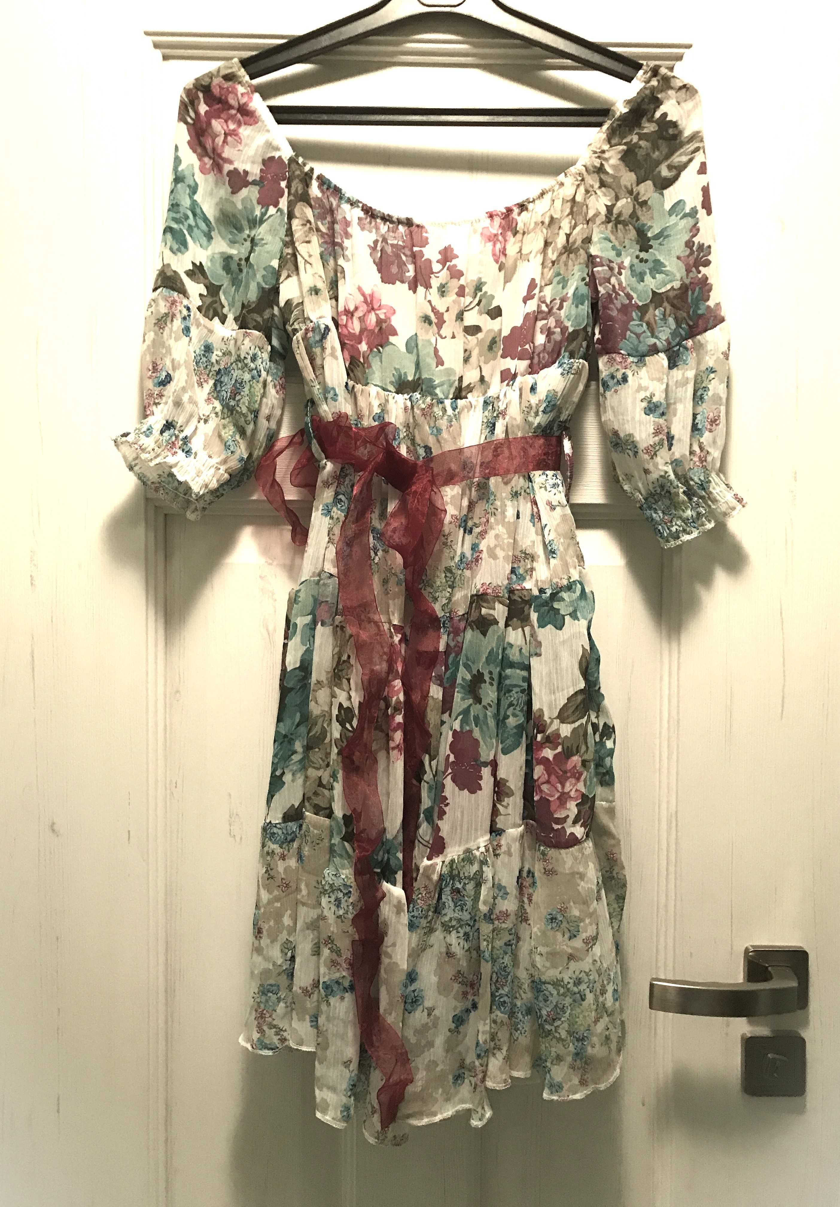 Sukienka czerwona  Joy in me - body bluza 36 NOWE