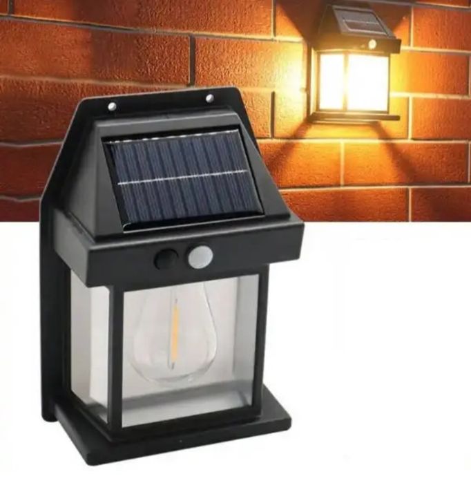 Вуличний настінний ліхтар від сонячної енергії