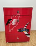 Komoda FORMUŁA F1 SIGNAL KACPER szafa szafka MDF LAKIEROWANY mocna 90x