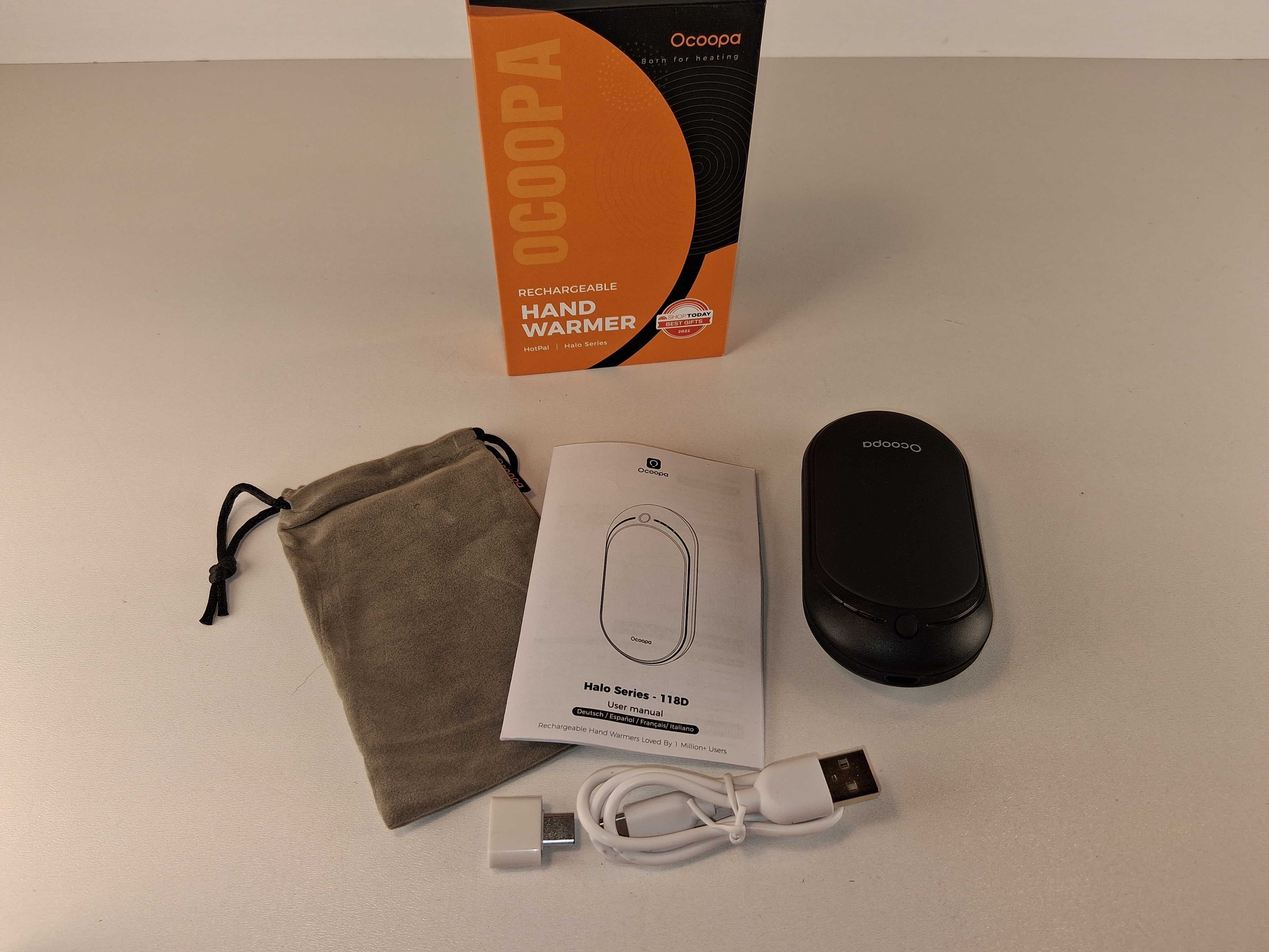 E007 OCOOPA Halo Series-118D Ogrzewacz Dłoni Power Bank 5200 mAh