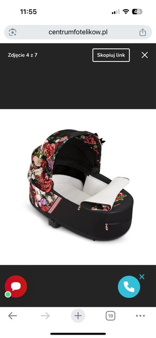 CYBEX PRIAM 4.0 wózek dzieciecy 3w1 | Spring Blossom Dark / Rosegold