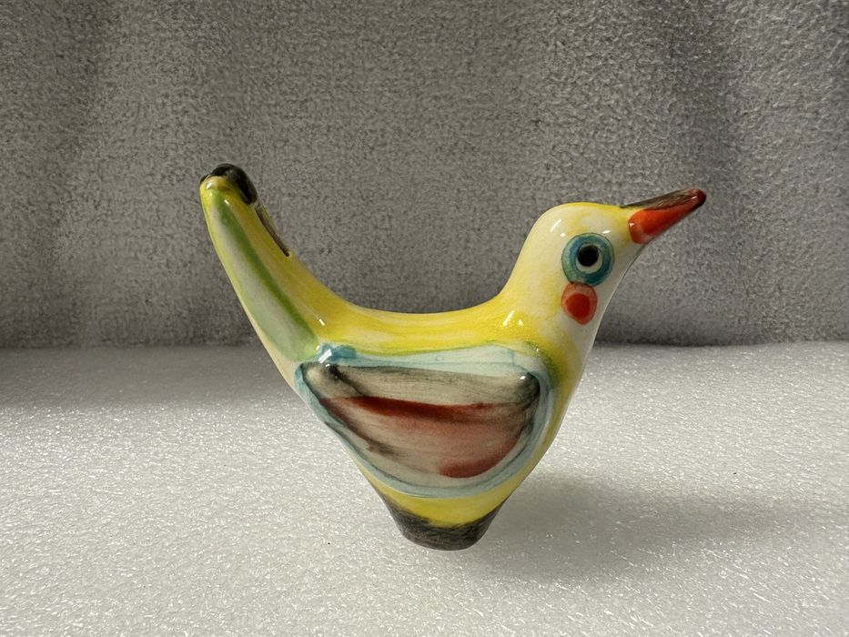 Gwizdek ptaszek z porcelany