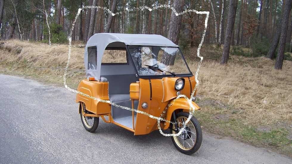 Simson duo inwalidzki plandeka na dach z oczkami