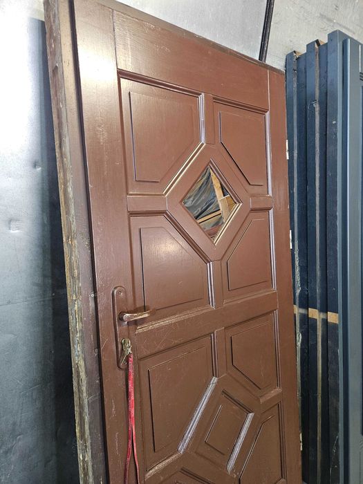 DRZWI Zewnętrzne Drewniane Sosnowe Wejściowe 98x198cm