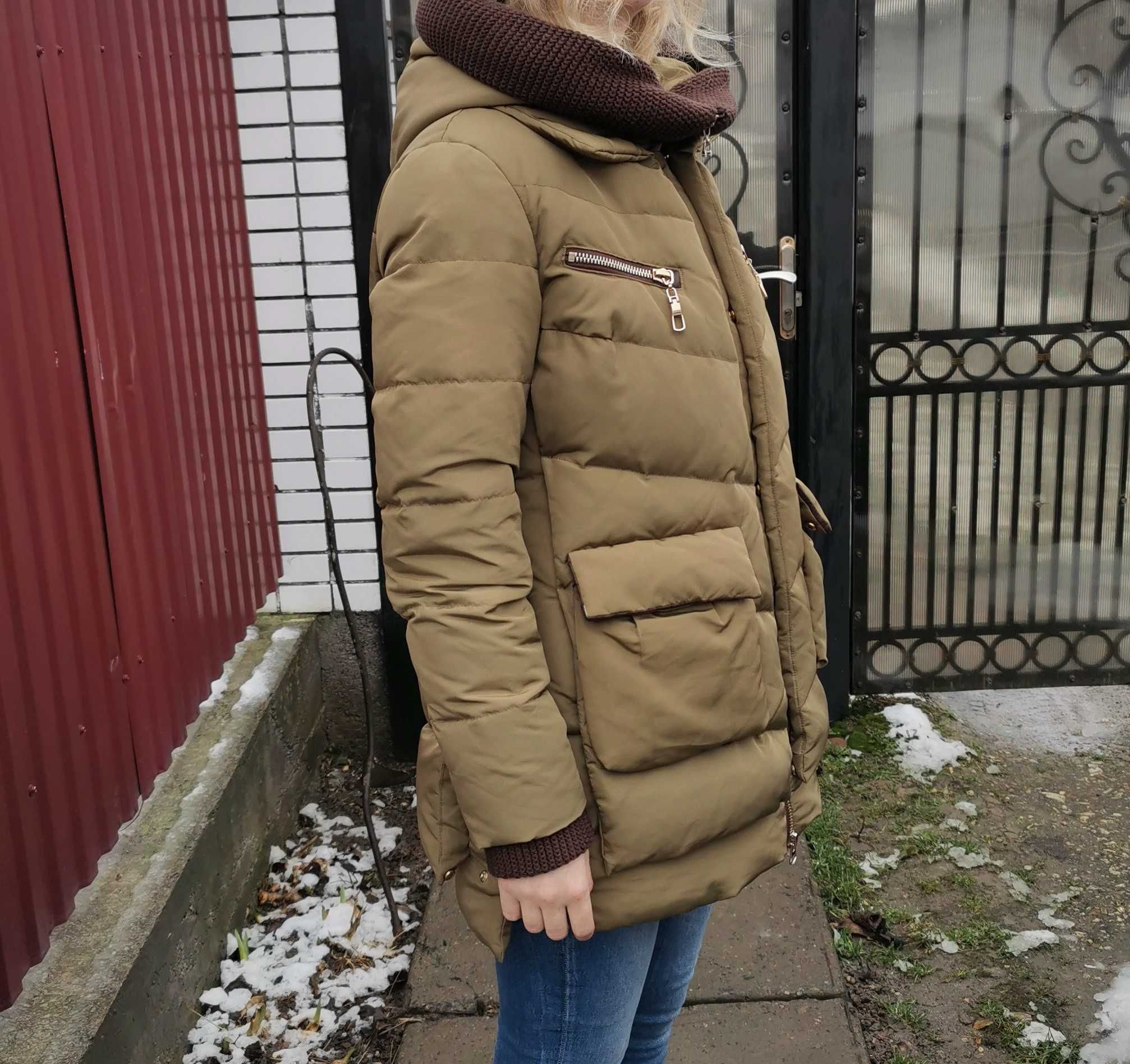 Пуховик пуховая зимняя куртка HONGDOU 42-44 S