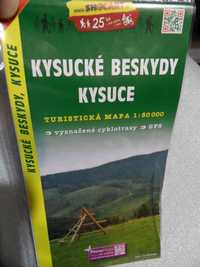Mapa turystyczna Słowacja Kysucke Beskydy Shocart 1:50 000