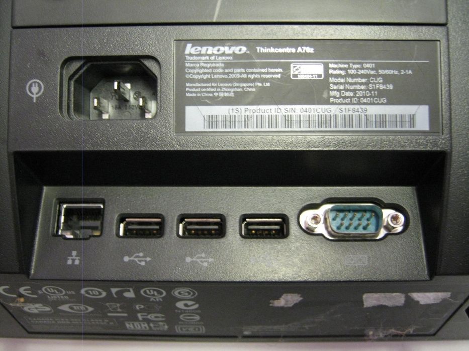 Computador Lenovo/IBM ThinkCentre A70z All-in-One