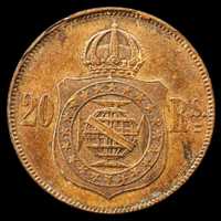 Moeda de 20 Reis - 1869 - Brasil