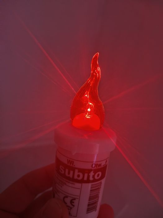 Wkłady LED znicz z bateriami