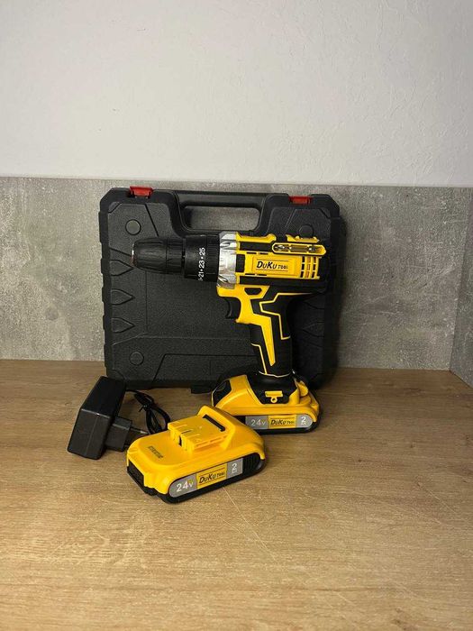 Ударний ШУРУПОКРУТ на акумуляторі + 2 АКБ + набір інструментів!