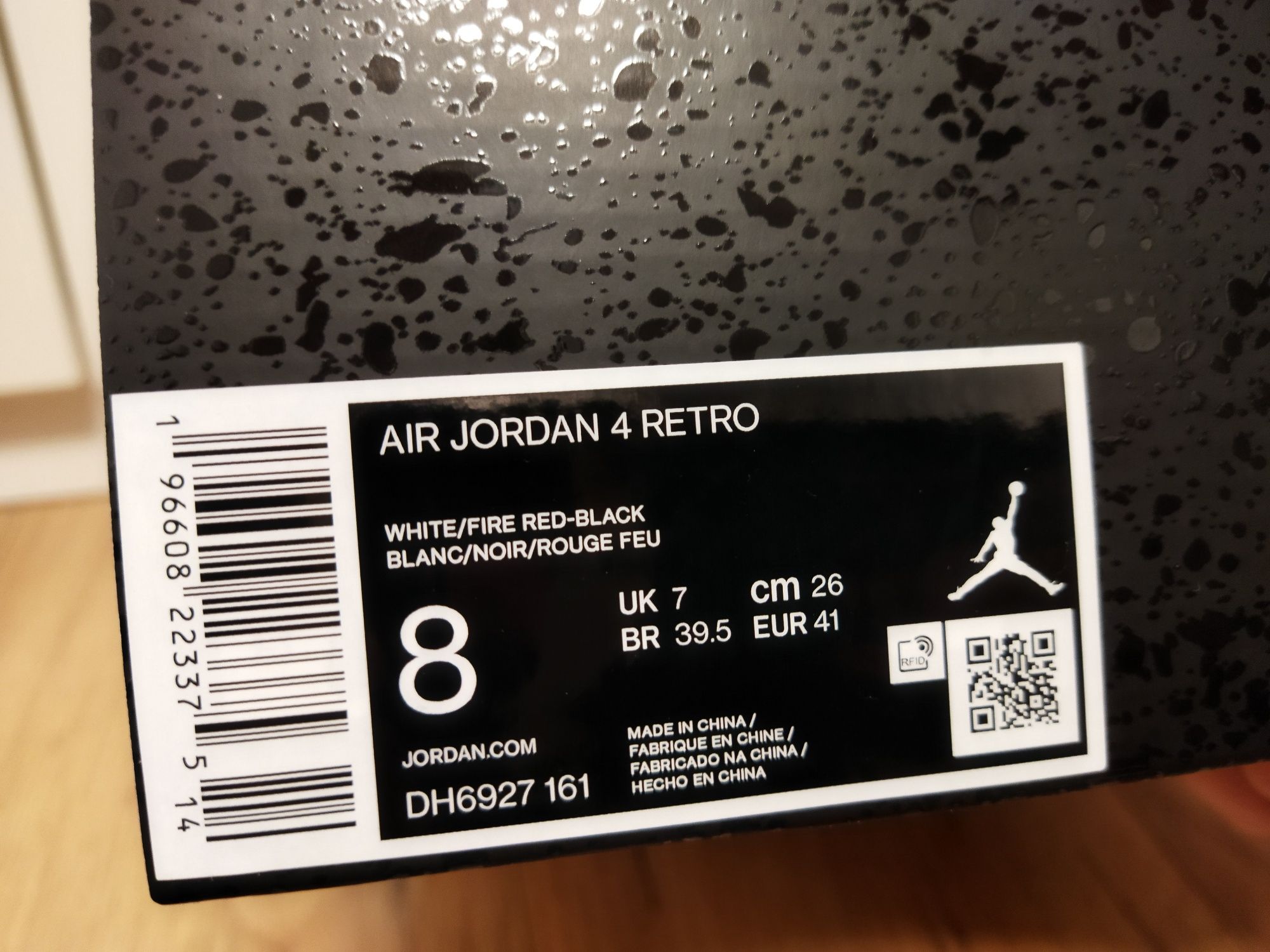 Nowe Nike Air Jordan 4 Retro Red Cement