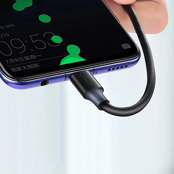 Ugreen kabel przewód USB - USB Typ C Quick Charge 3.0/3A 0,25m czarny