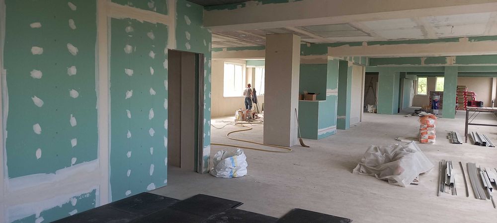 Штукатурные, малярные работы, шпаклевка, монтаж полов,потолков, плитки