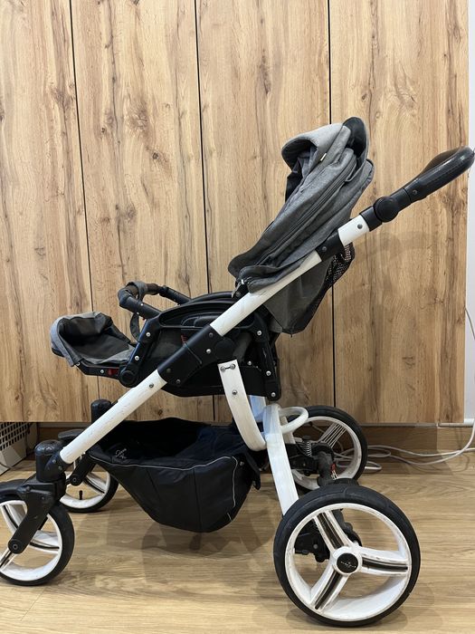 Wózek Bebetto Luca 2w1 – gondola + spacerówka, komplet akcesoriów