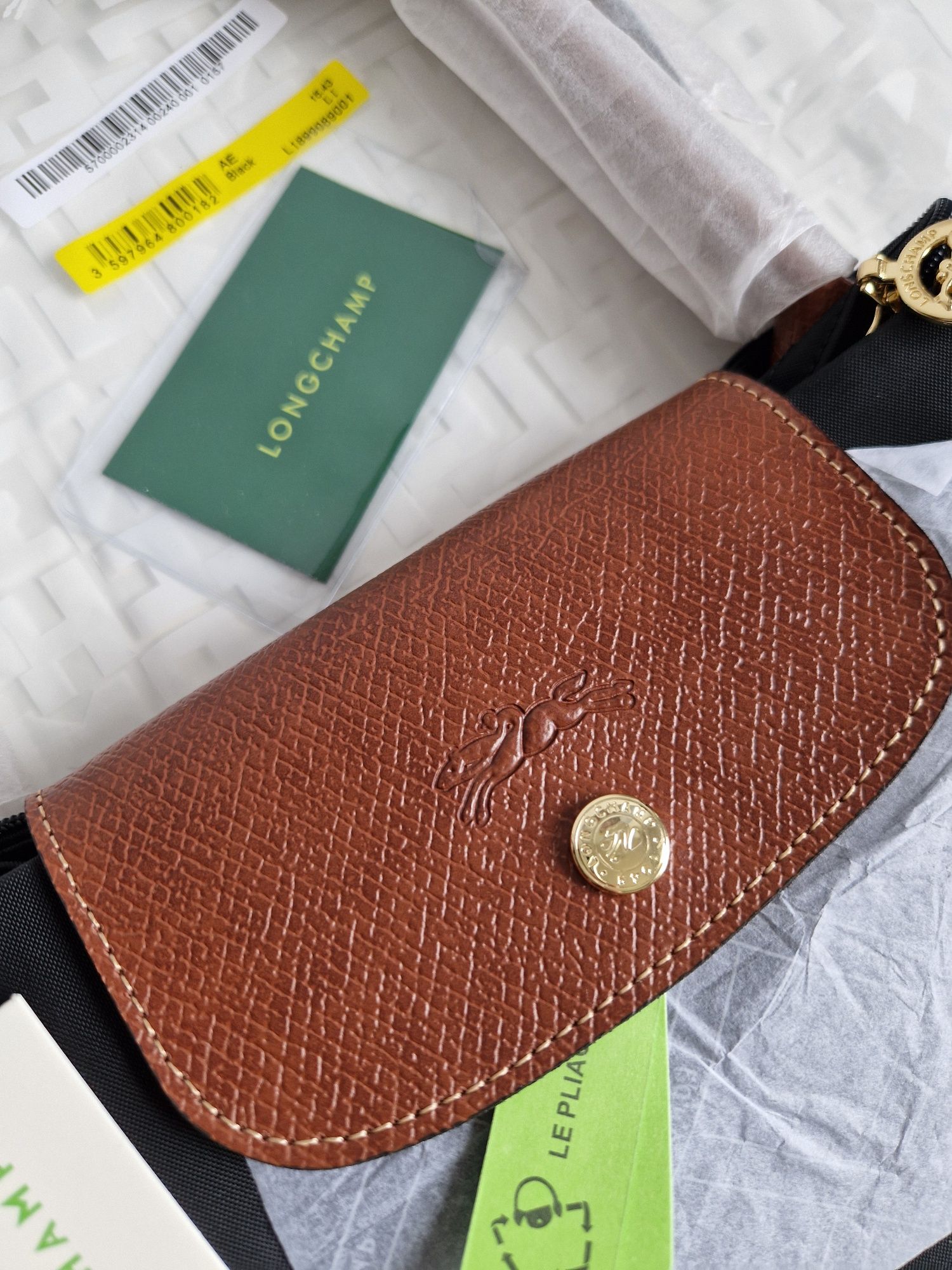 LONGCHAMP L czarna nowa