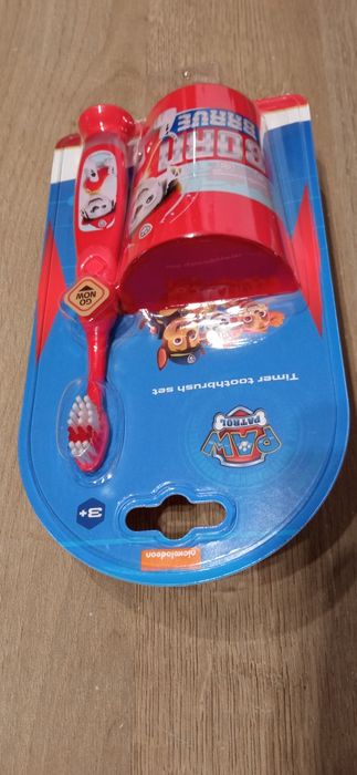 Nowy zestaw dla dzieci psi patrol szczoteczka plus kubek