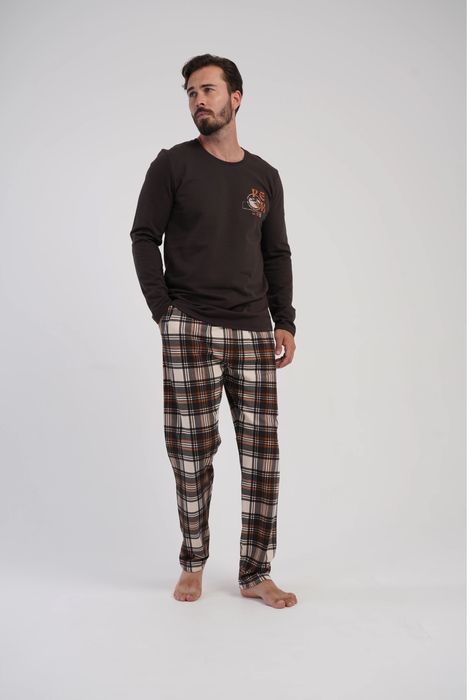 Чоловіча утеплена піжама з начосом Vienetta Man (M,L,XL,XXL)