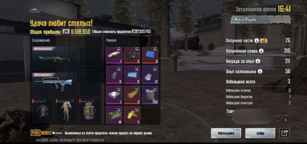 Супроводи в пабг Metro royal