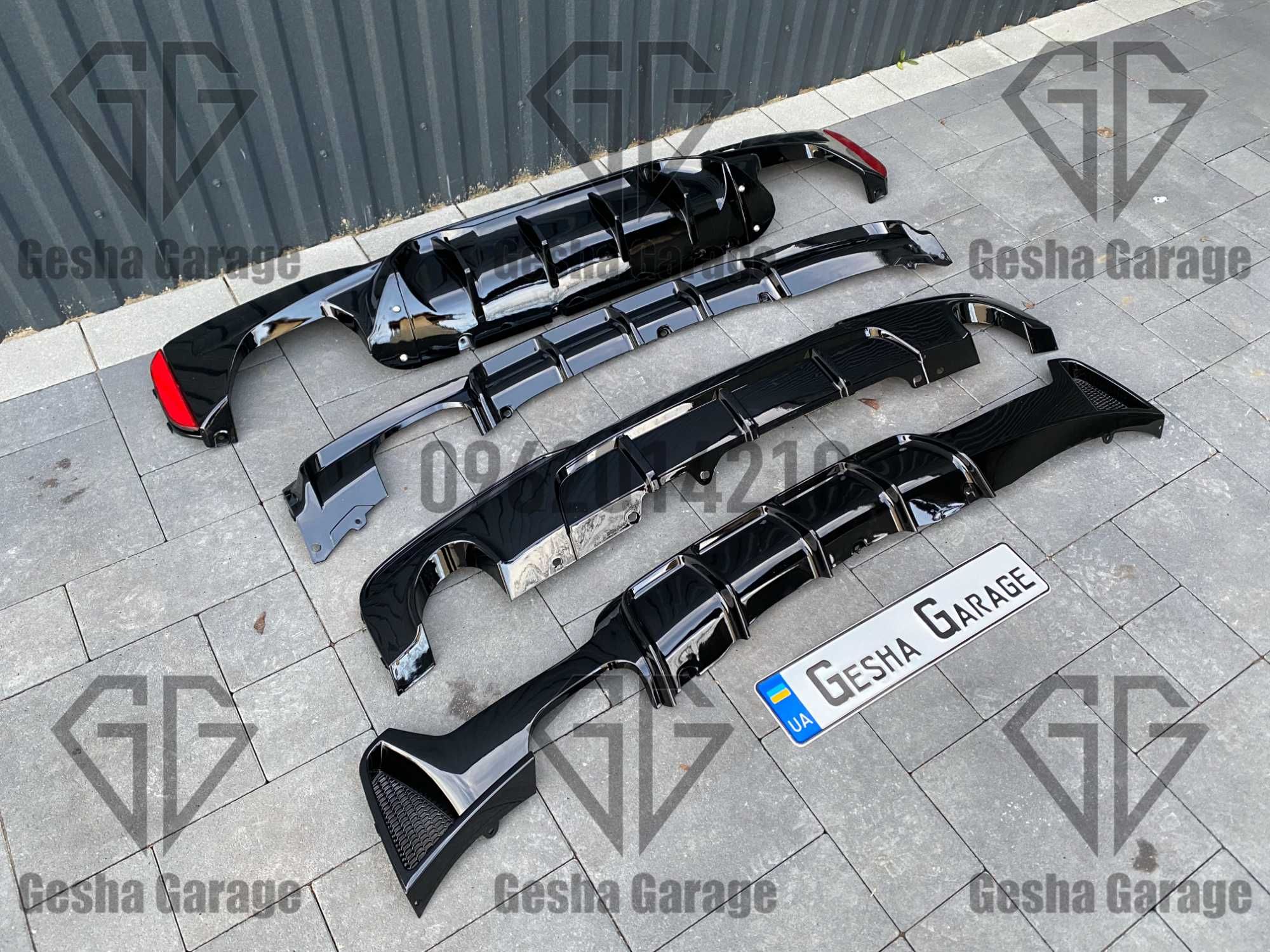 Дифузор заднего бампера сплитер юбка БМА BMW g30f90g11g12g01g02f30G20