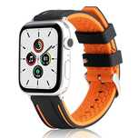 Beline pasek Apple Watch Solid Silicone38/40/41mm pomarańczowo-czarn