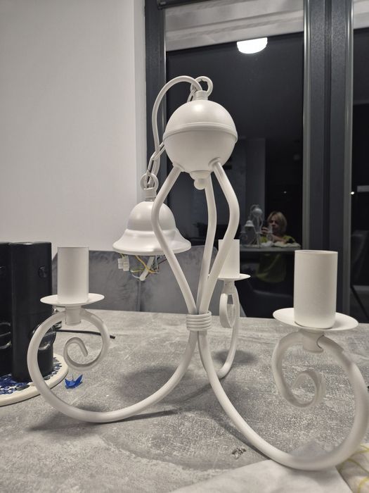 Żyrandol lampa rustykalny