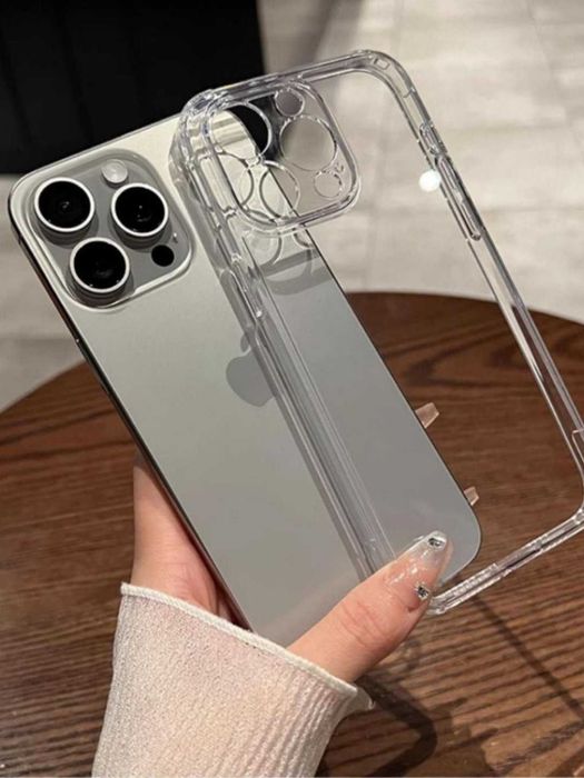 Чохол Clear для iPhone 15 Pro Max 15 Plus 15 Про макс чехол TPU айфон
