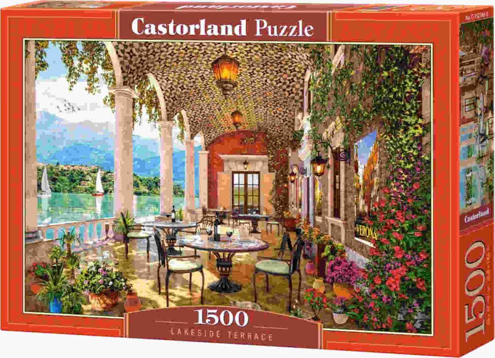 Puzzle 1500 el. Taras Nad Jeziorem