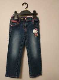 Spodnie jeansowe, Hello Kitty, r.92/98