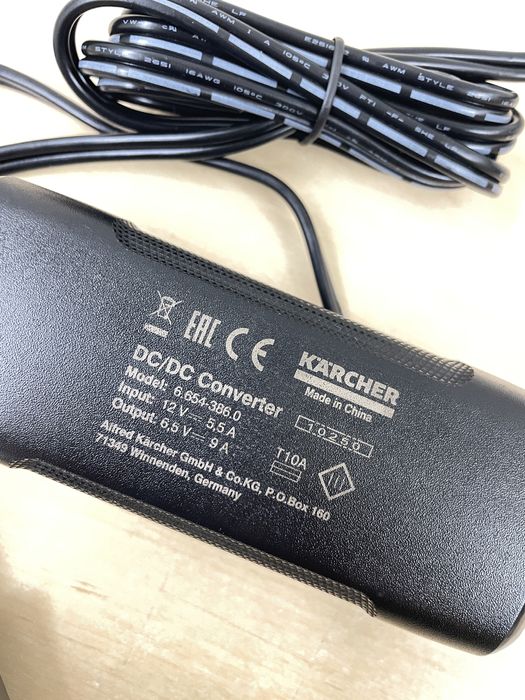 Zasilacz samochodowy Myjka Karcher OC 3 , Converter DC/DC 12v 5,5 A