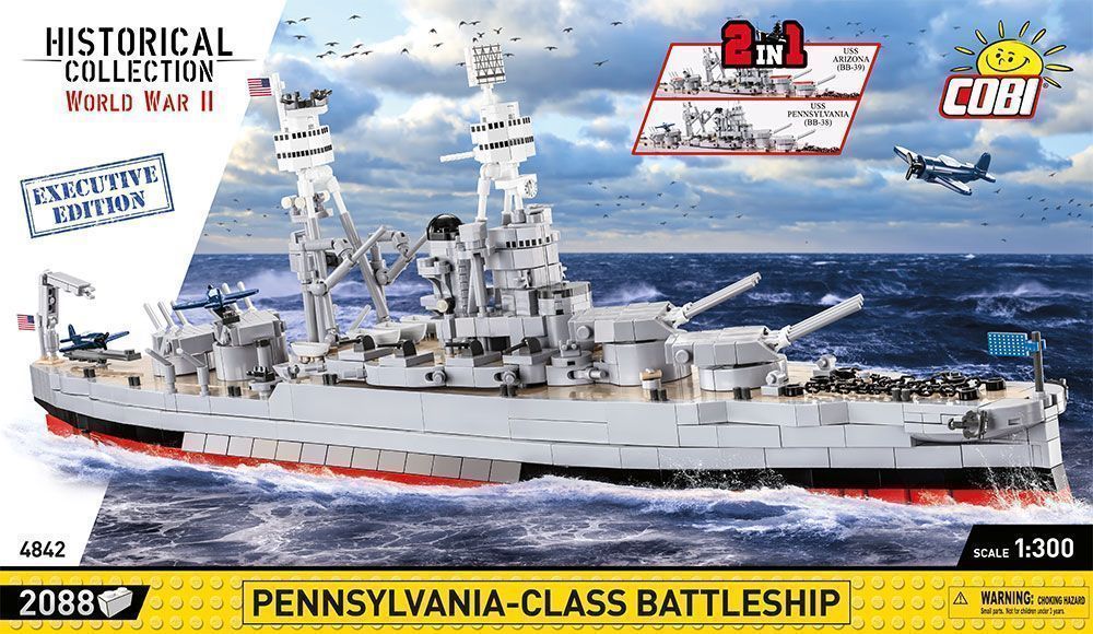 Klocki Cobi 4842 Okręt Pennsylvania Class Battleship E.e 2088 El.