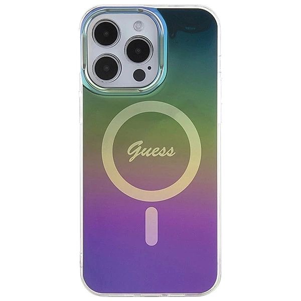 Etui Guess IML Iridescent MagSafe na iPhone 15 Pro Max 6.7" - multikol