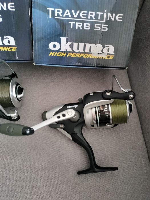 2x Okuma Travertine trb 55 kołowroteki z wolnym biegiem