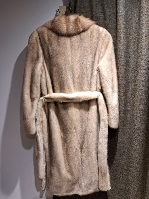 Шуба норка, комір соболь