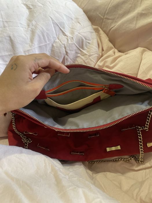 Bolsa Vermelha de Veludo